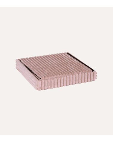 Puff Plegable Sedona Efecto Pana de MDF y Poliéster