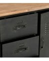 Cómoda Negra de Una Puerta y Seis Cajones Cierna-6
