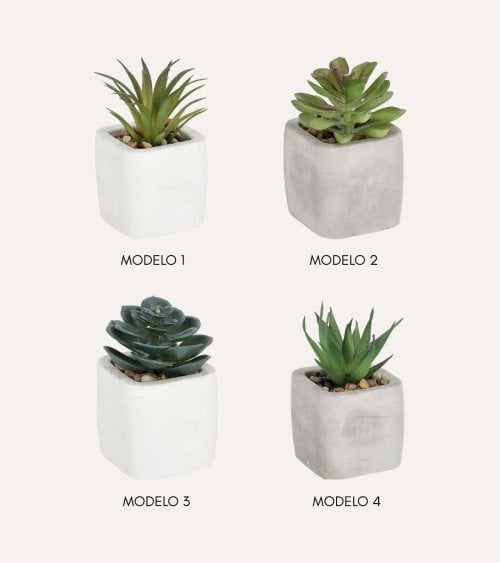 Planta Decorativa Gladis de Cemento y Plástico