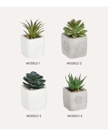 Planta Decorativa Gladis de Cemento y Plástico