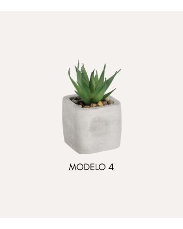 Planta Decorativa Gladis de Cemento y Plástico