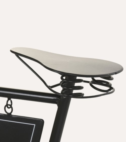 Portamacetas Bicicleta de Flores de Metal