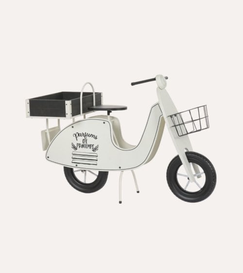 Portamacetas Scooter Primaveral de Metal