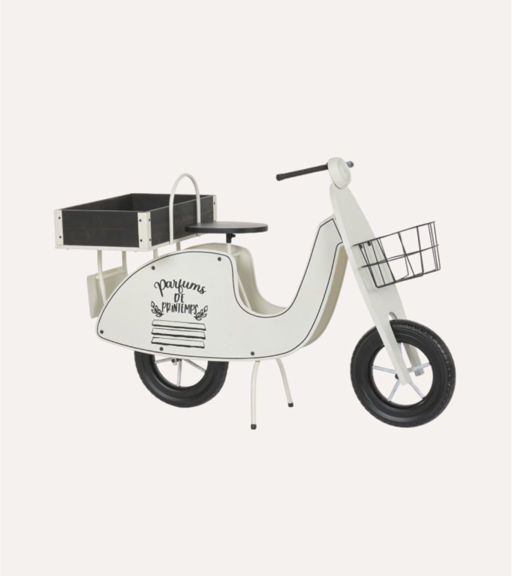 Portamacetas Scooter Primaveral de Metal