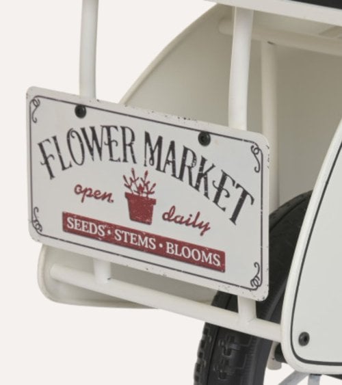 Portamacetas Scooter Primaveral de Metal