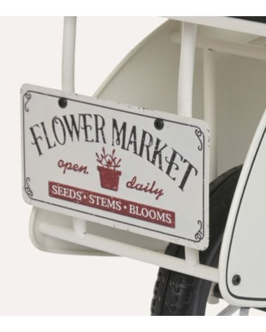 Portamacetas Scooter Primaveral de Metal