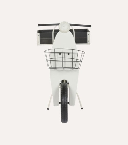 Portamacetas Scooter Primaveral de Metal