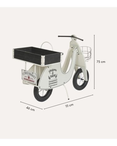 Portamacetas Scooter Primaveral de Metal