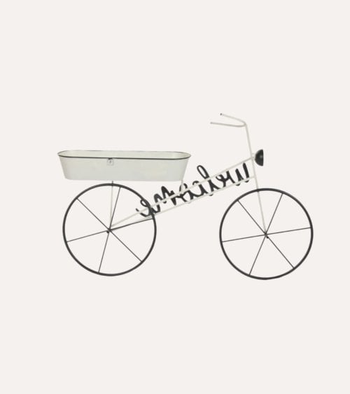 Portamacetas Bicicleta Welcome de Metal