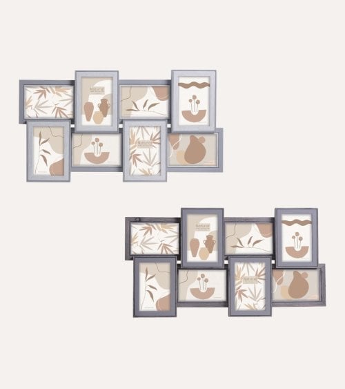 Marco de Fotos Múltiple de 8 Fotos de MDF