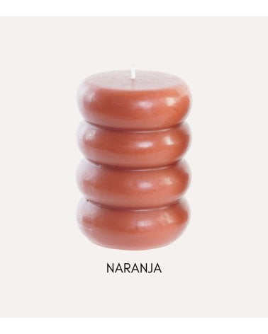 Vela Decorativa Nudos de Cera y Parafina