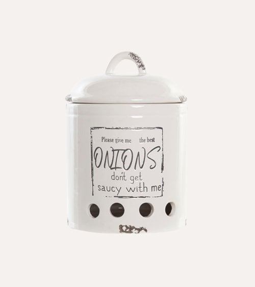 Bote para Cebollas con Tapa de Dolomita