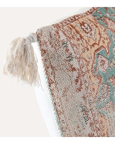 Cojín Rectangular Persa Estilo Vintage de Algodón y Poliéster