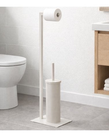 Portarrollos de Baño Natura con Escobillero de Metal