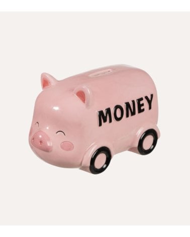 Hucha Furgoneta de Cerdo de Cerámica