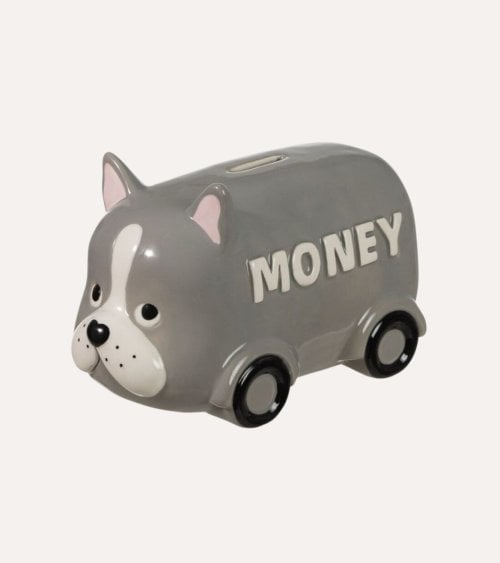 Hucha Furgoneta de Perro de Cerámica