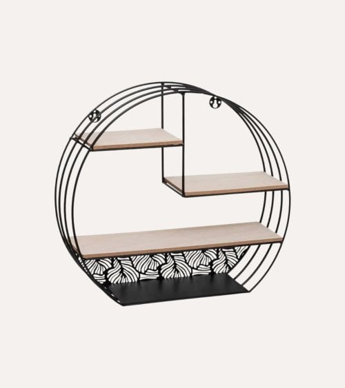 Estante de Pared Mirna Madera y Metal