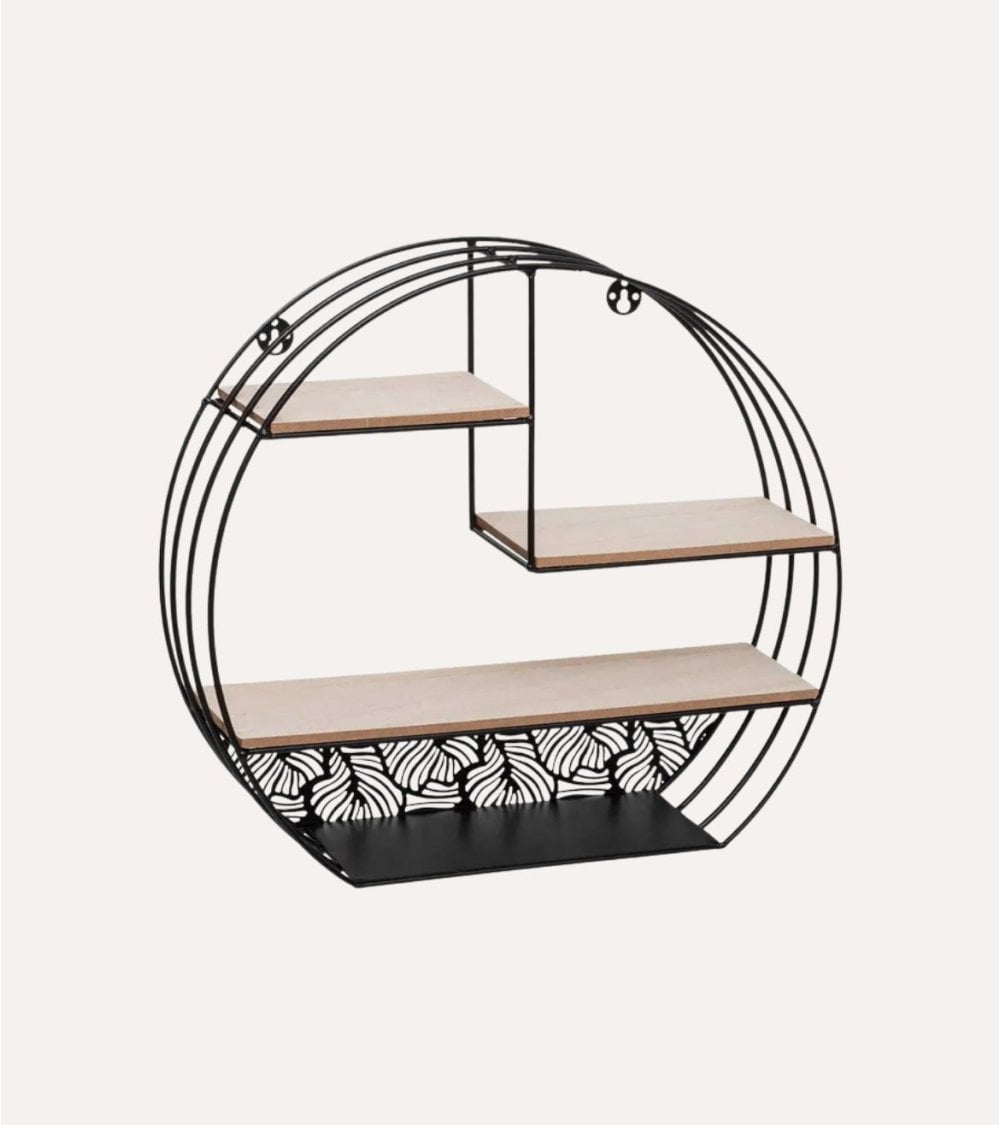 Estante de Pared Mirna Madera y Metal