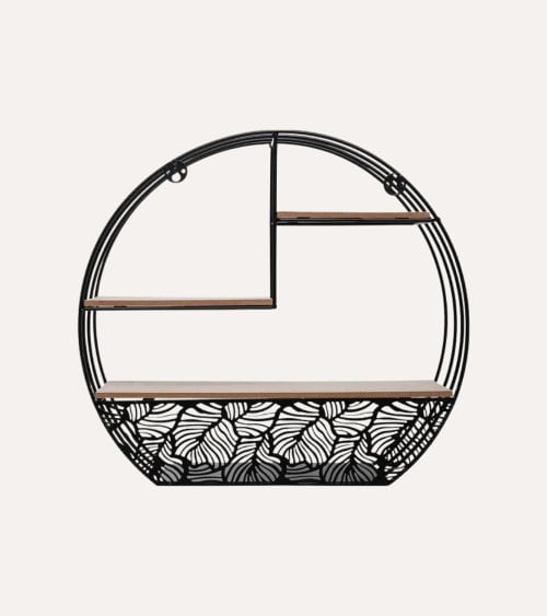 Estante de Pared Mirna Madera y Metal