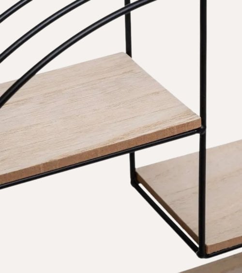 Estante de Pared Mirna Madera y Metal