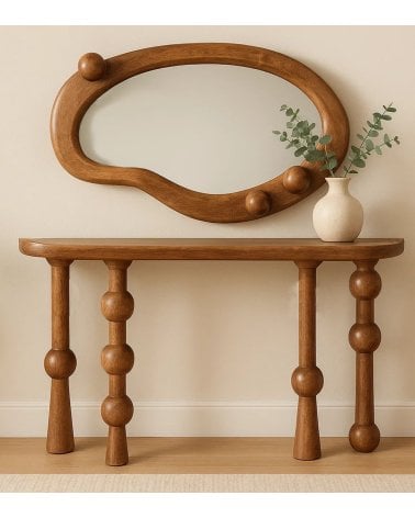 Consola Bubble de Madera de Mango