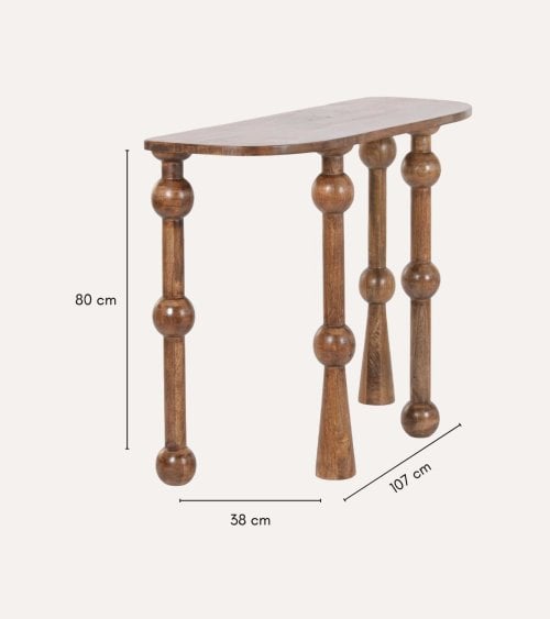Consola Bubble de Madera de Mango
