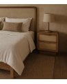 Cómoda Natura con 3 Cajones de Madera de Mango y Yute