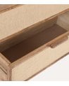 Cómoda Natura con 3 Cajones de Madera de Mango y Yute