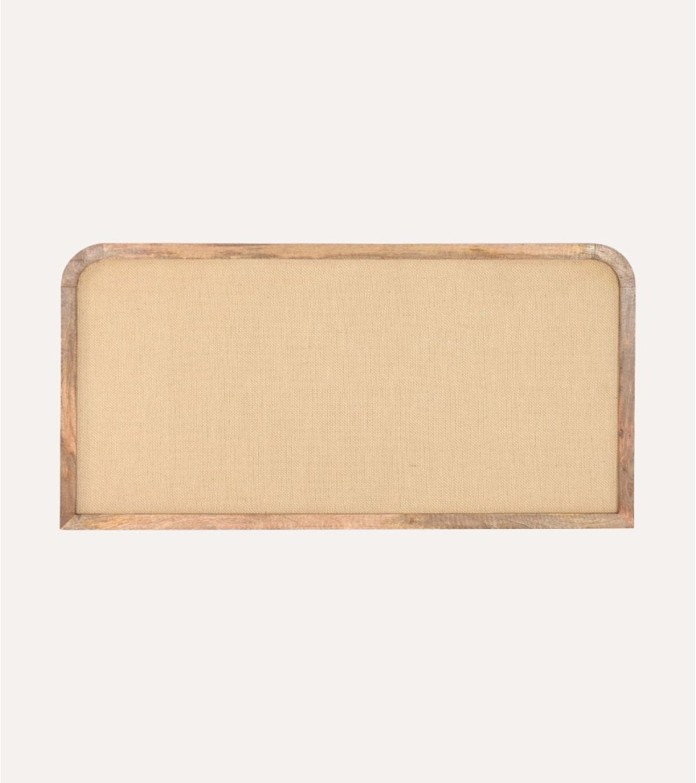 Cabecero Natura de Madera de Mango y Yute