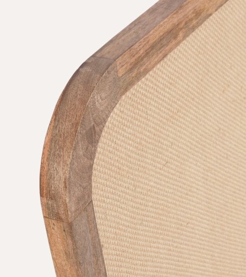 Cabecero Natura de Madera de Mango y Yute