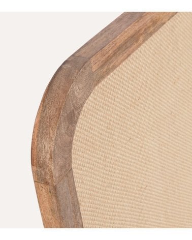 Cabecero Natura de Madera de Mango y Yute