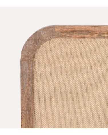 Cabecero Natura de Madera de Mango y Yute