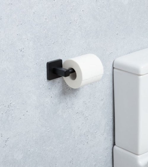 Portarrollos para Baño Nero de Acero Inoxidable