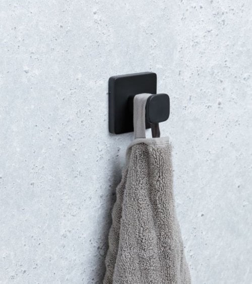 Perchero de Baño Nero de Acero Inoxidable