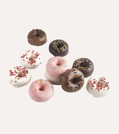 Molde para Donuts Strawberry con 7 Cavidades de Silicona