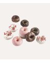 Molde para Donuts Strawberry con 7 Cavidades de Silicona