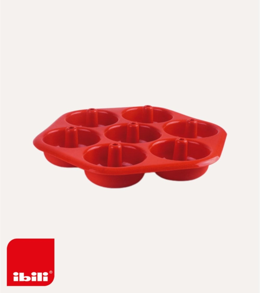 Molde para Donuts Strawberry con 7 Cavidades de Silicona