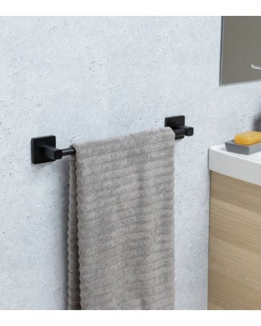 Toallero de Barra Nero de Acero Inoxidable