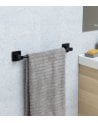 Toallero de Barra Nero de Acero Inoxidable