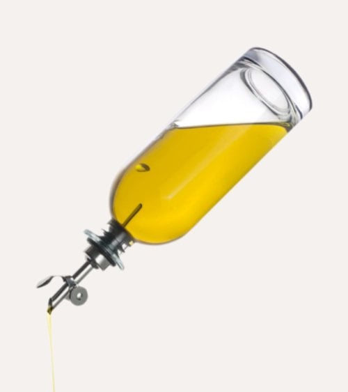 Botella Aceitera con Vertedor Basculante de Acero Inoxidable