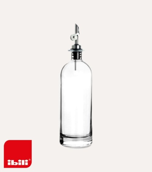 Botella Aceitera con Vertedor Basculante de Acero Inoxidable