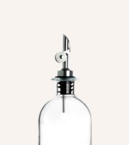 Botella Aceitera con Vertedor Basculante de Acero Inoxidable