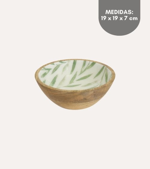 Ensaladera Hojas Inaya de Madera de Mango