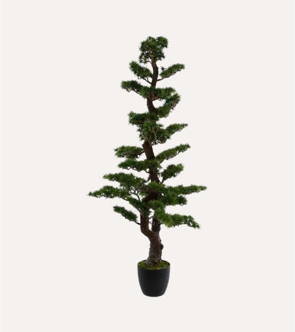Bonsái Decorativo con Maceta de Acero
