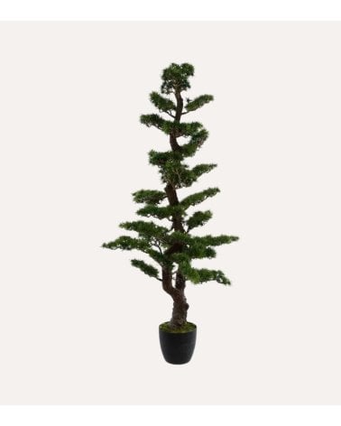 Bonsái Decorativo con Maceta de Acero