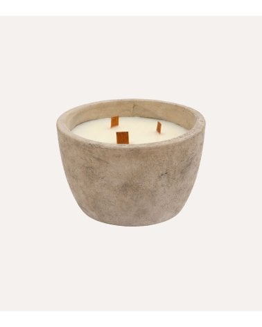 Vela Aromática Sao 3 Mechas en Tarro de Cerámica