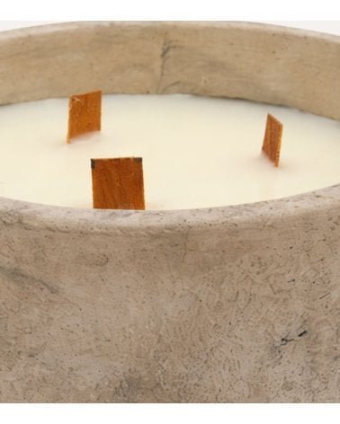 Vela Aromática Sao 3 Mechas en Tarro de Cerámica