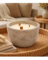 Vela Aromática Sao 3 Mechas en Tarro de Cerámica