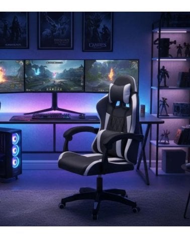 Silla de Oficina Gamer Master con Cojín Lumbar y Cervical