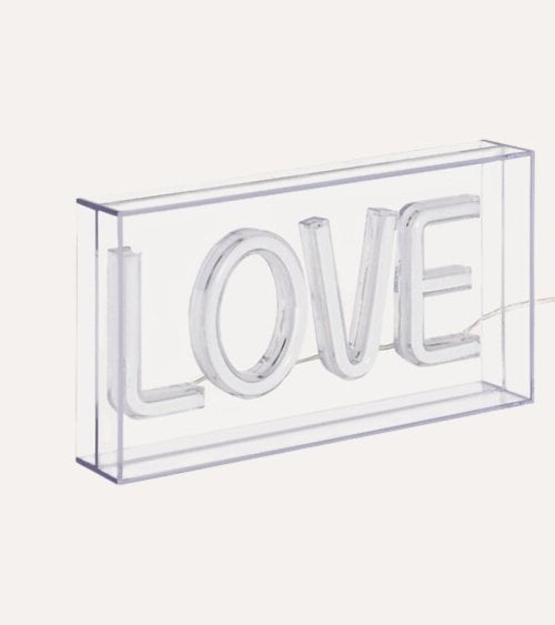 Lámpara de Mesa Letrero LED Neón Love de Plástico